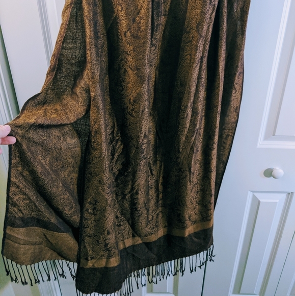 Accessories - Brown pashmina scarf